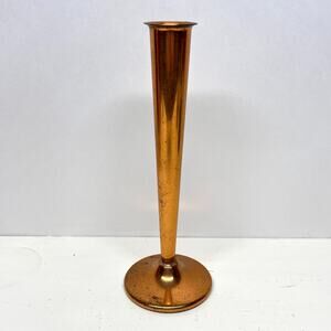 Vintage Coppercraft Guild Copper Fluted Bud Vase